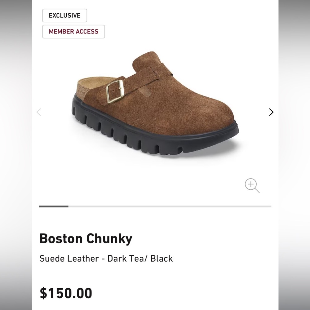 Birkenstock Boston Chunky Suede Leather Clogs